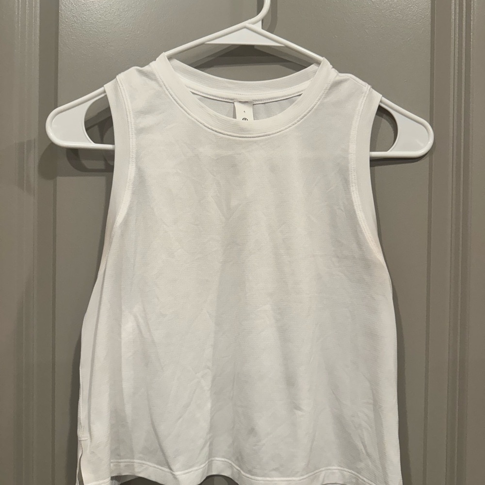 Lululemon Athletica White Tank Top Muscle Tee